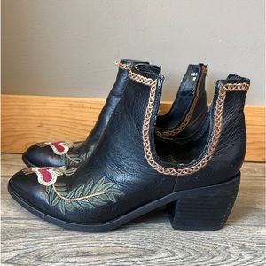 Silent D Oliver Embroidered Heart Detail Bootie ❤️